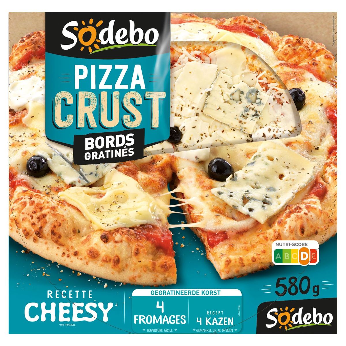 Sodebo Pizza Crust Cheesy 4 Fromages 580 g Carrefour Site