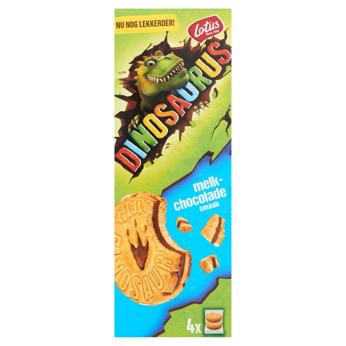 Lotus Dinosaurus Melk-Chocolade Smaak 4 Zakjes 170.6 g