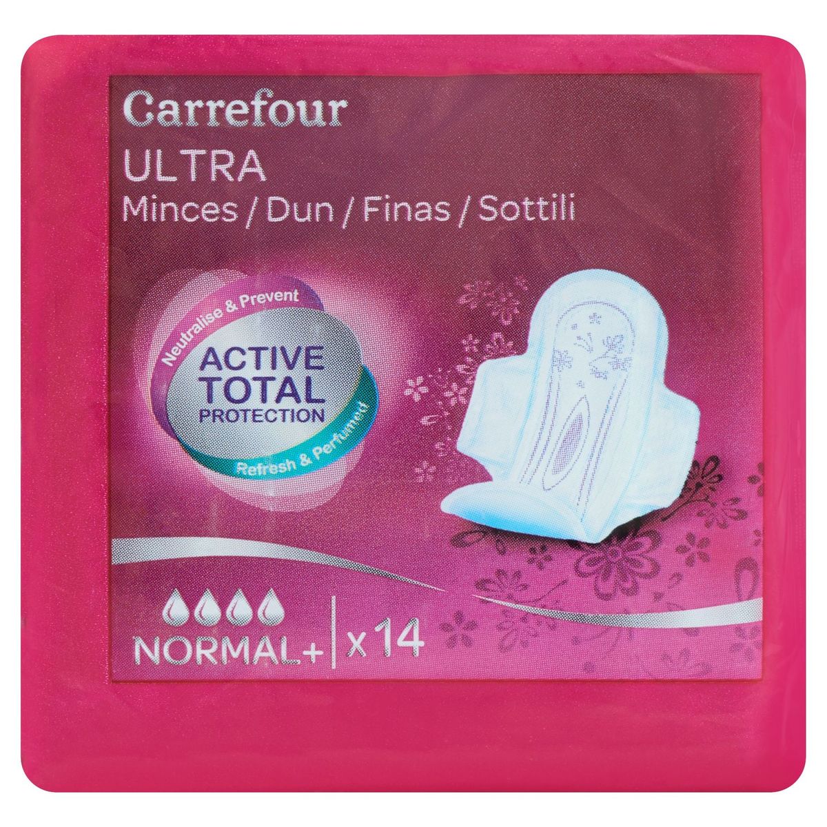 Carrefour Ultra Minces Normal+ 14 Pièces