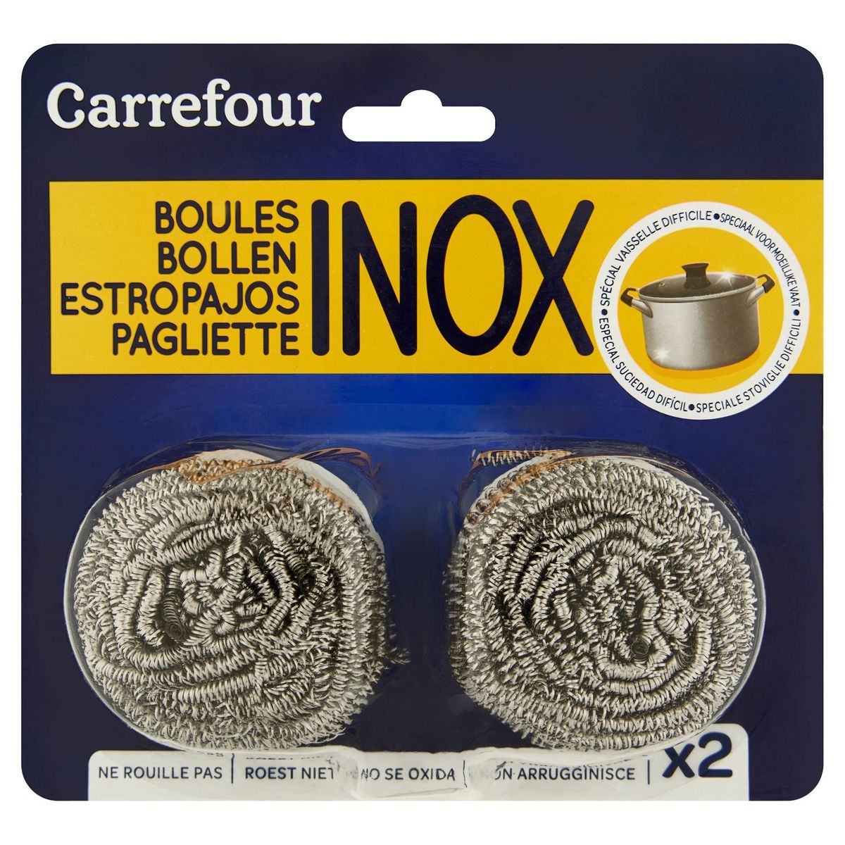 Carrefour Boules Inox 2 x 18 g