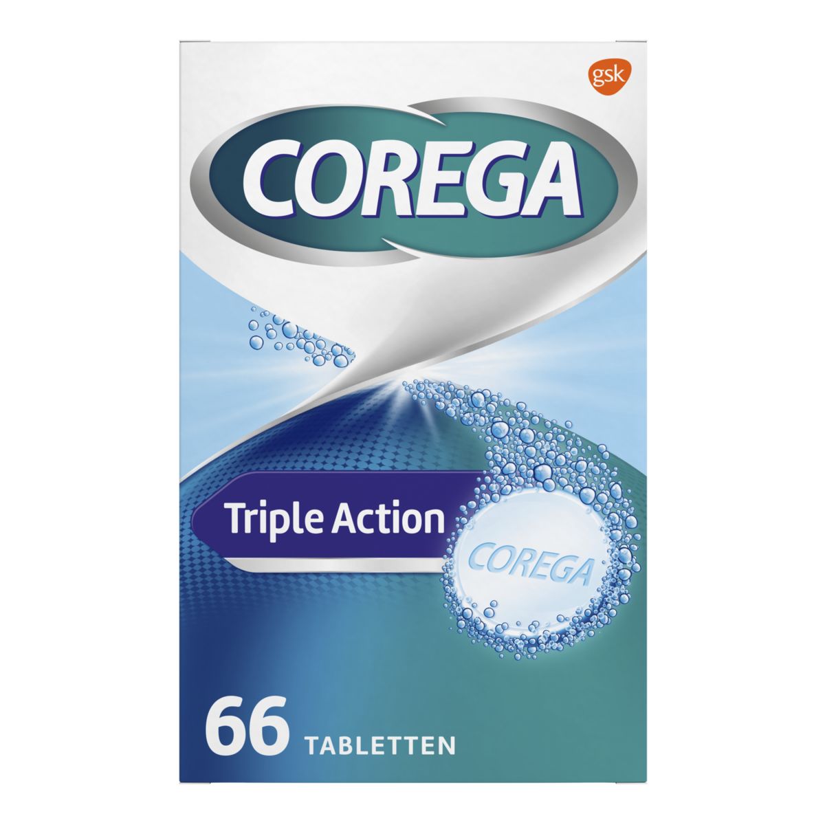 Corega Triple Action 66 Comprimés