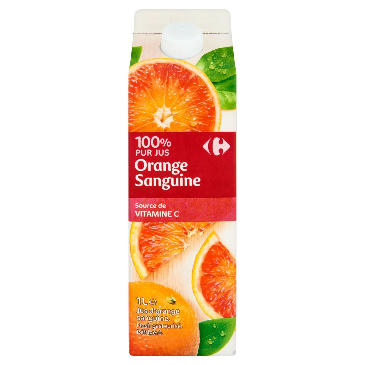 Carrefour 100% Pur Jus Orange Sanguine 1 L