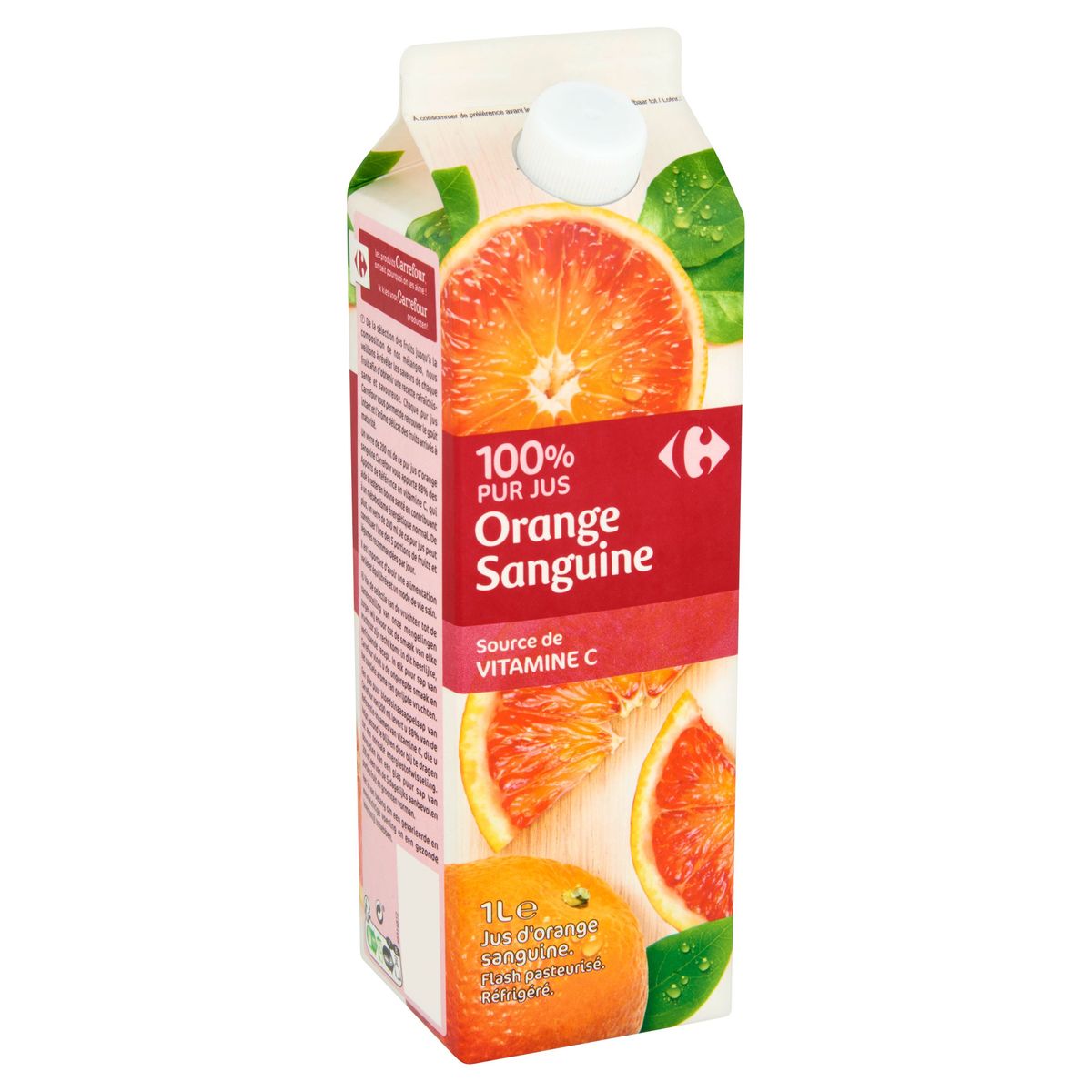 Carrefour 100% Pur Jus Orange Sanguine 1 L