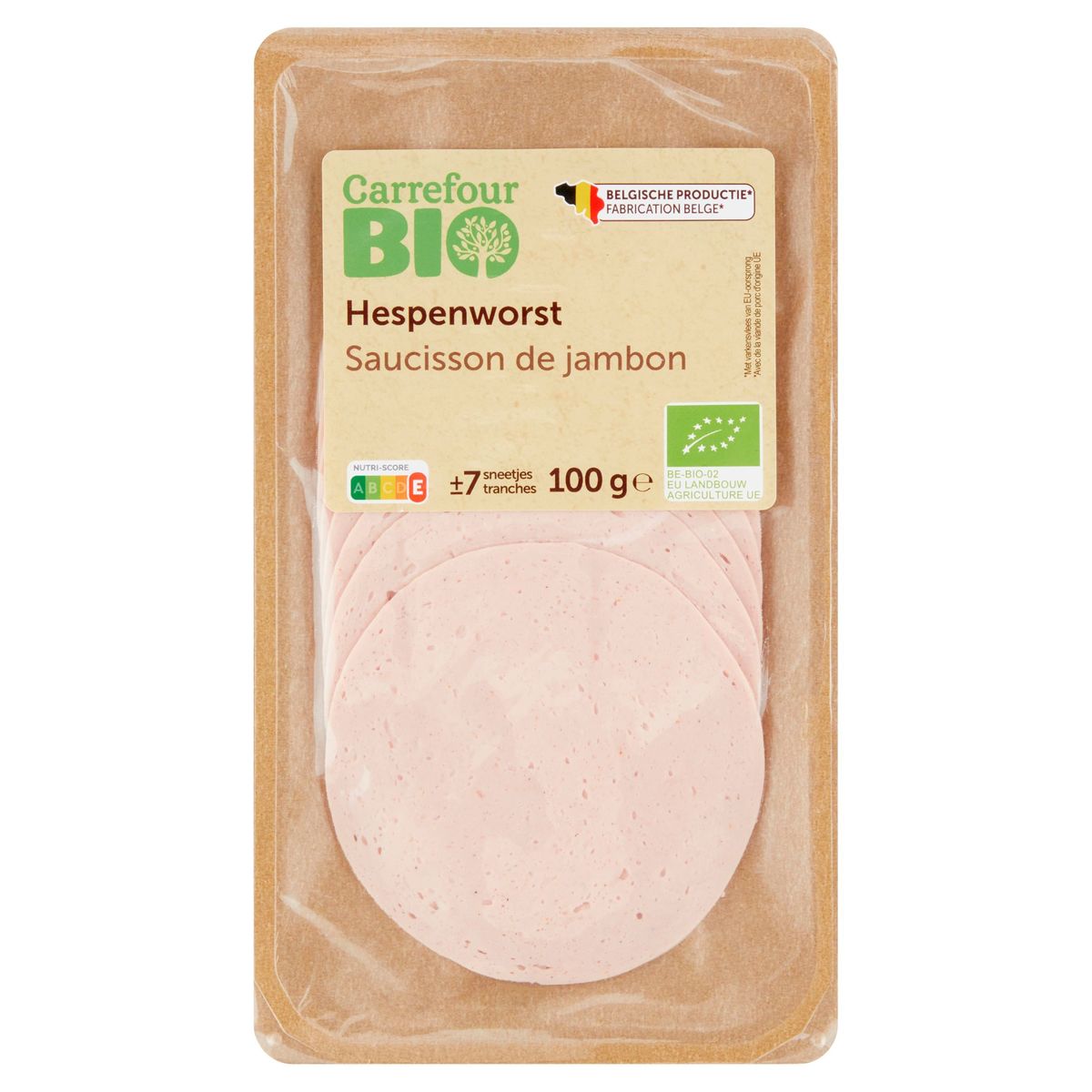 Carrefour Bio Saucisson de Jambon 100 g