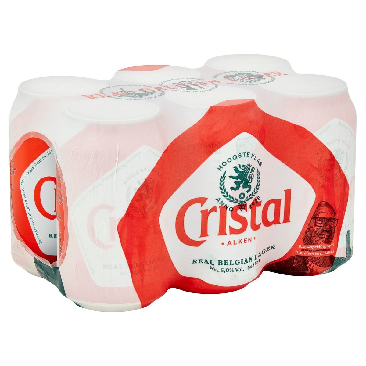 Cristal Pils Bier 5% 6x33cl Blik