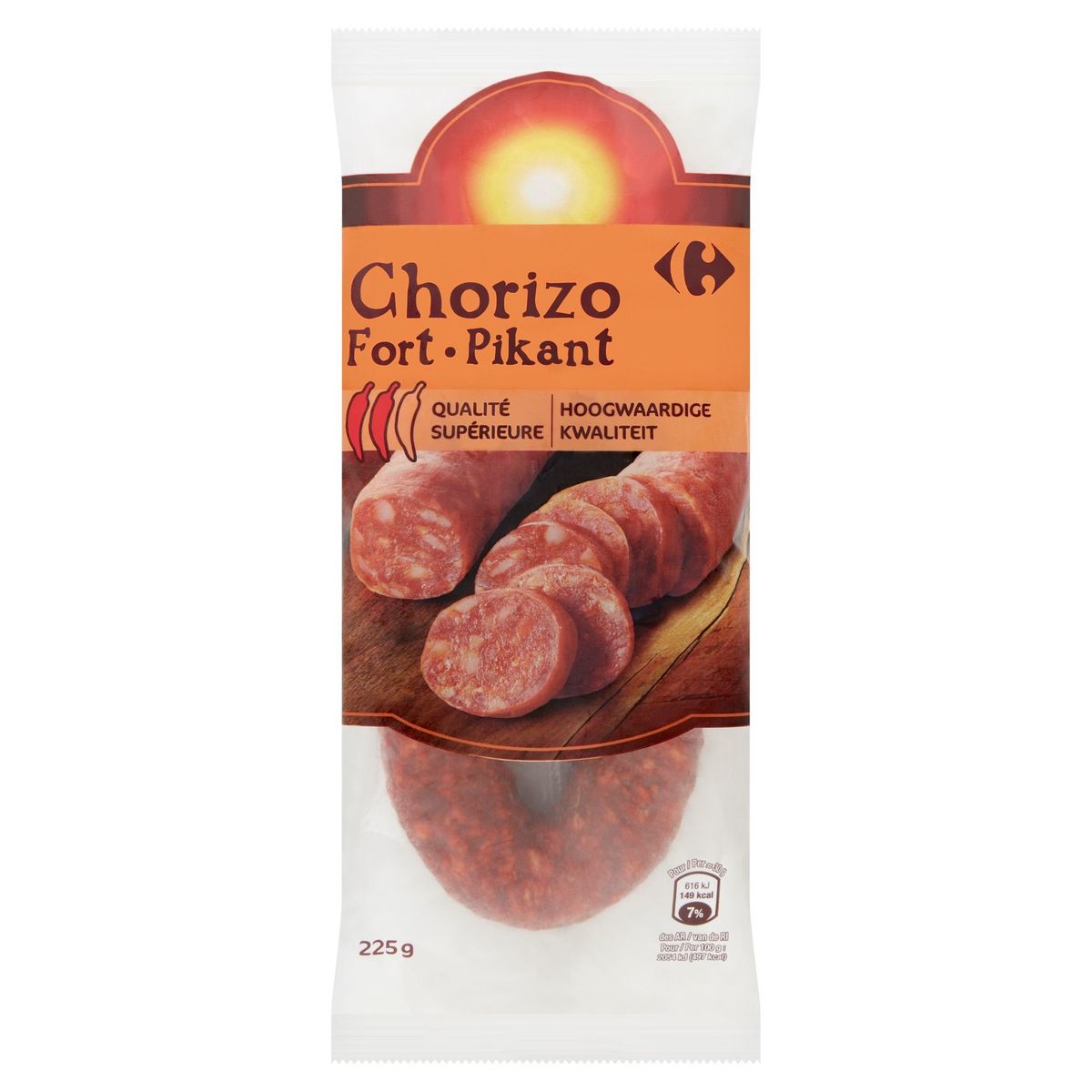 Carrefour Chorizo Pikant 225 g