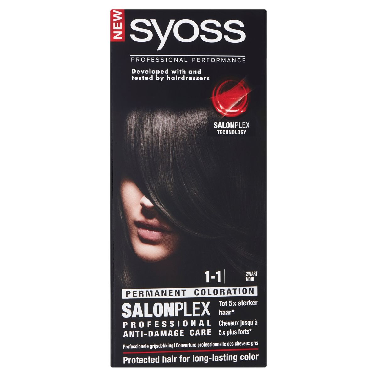 Syoss 1-1 Zwart Permanente Haarverf