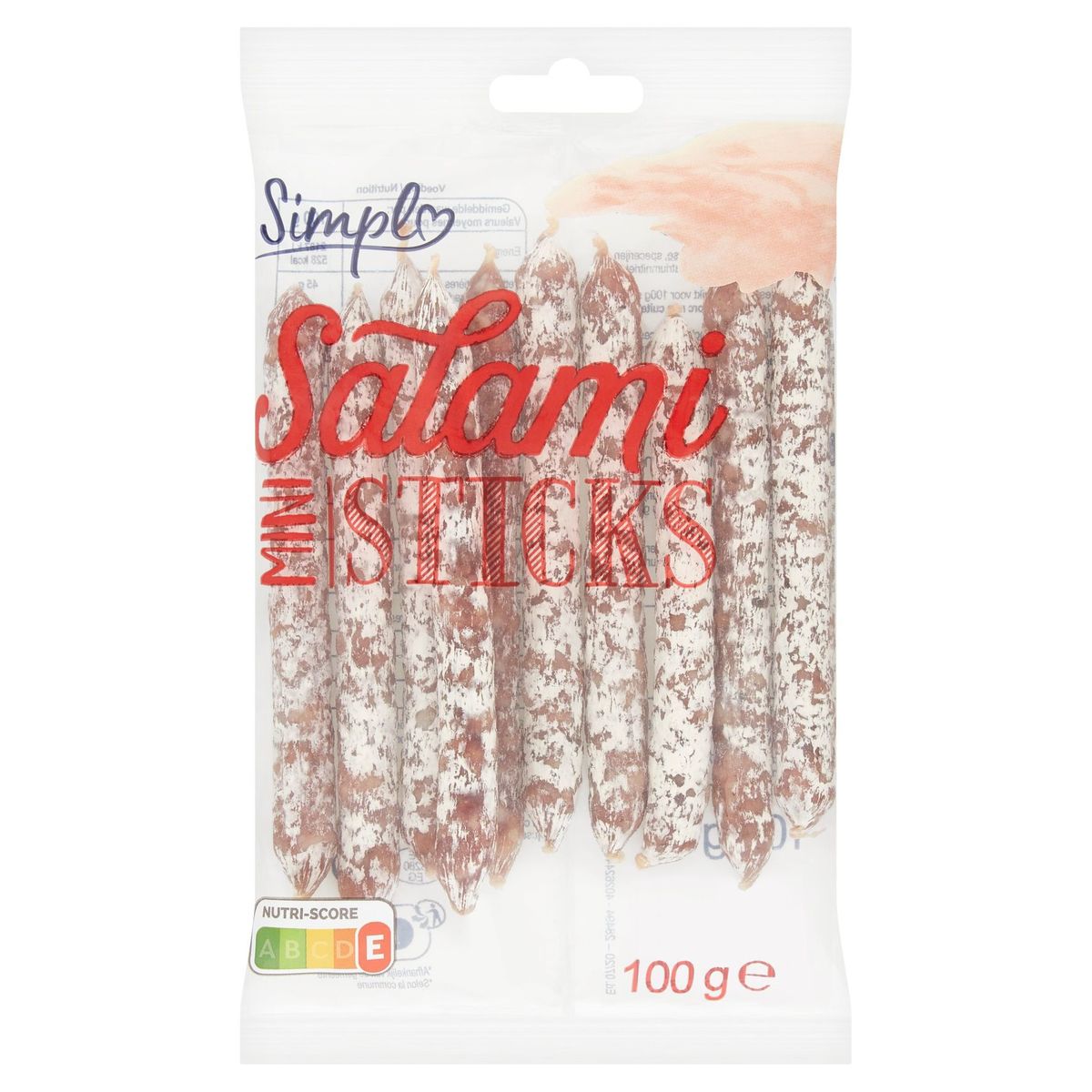 Simpl Mini Salami Sticks 100 g