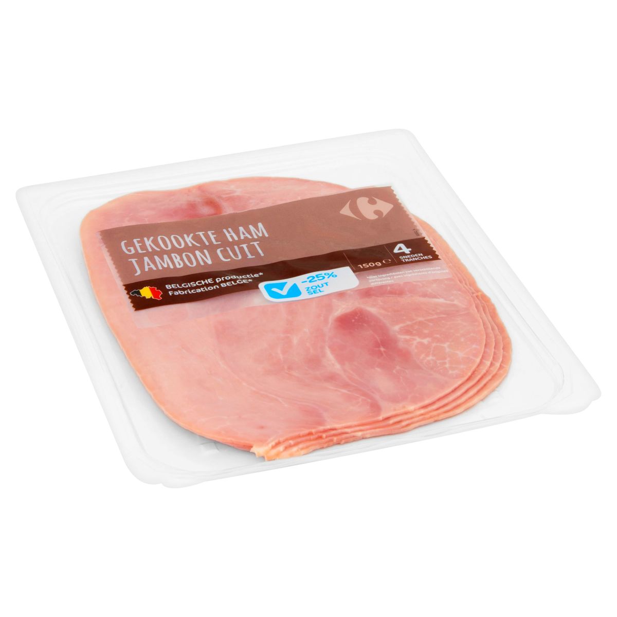 Carrefour Gekookte Ham 4 Sneden 150 g