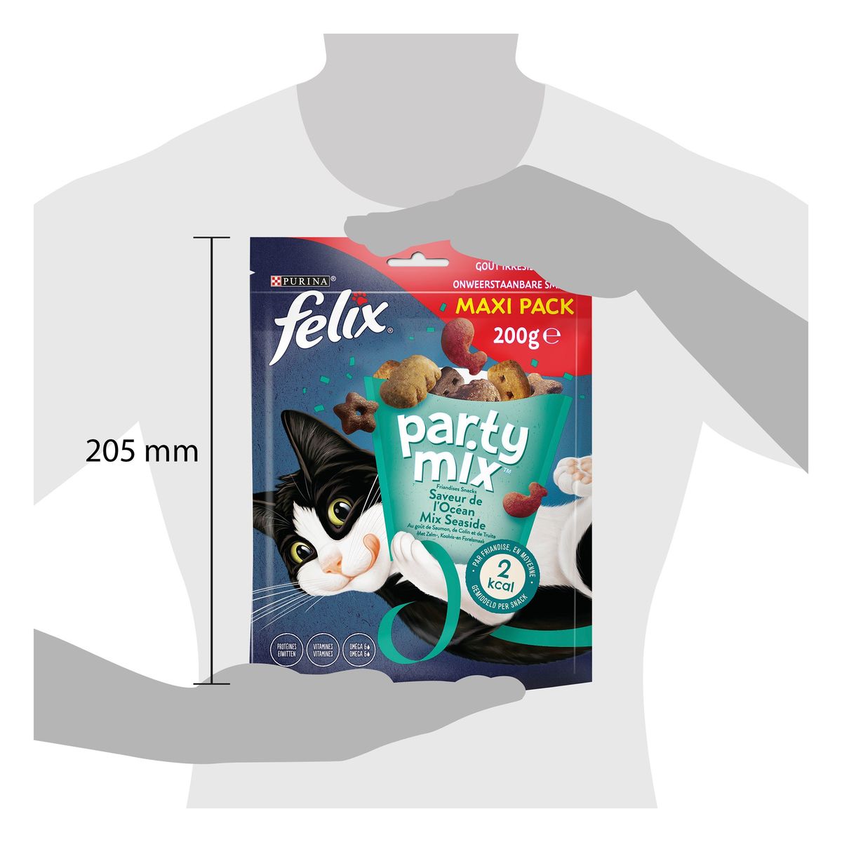 Felix Friandises Chat Party Mix Saveur de l'Océan 200g