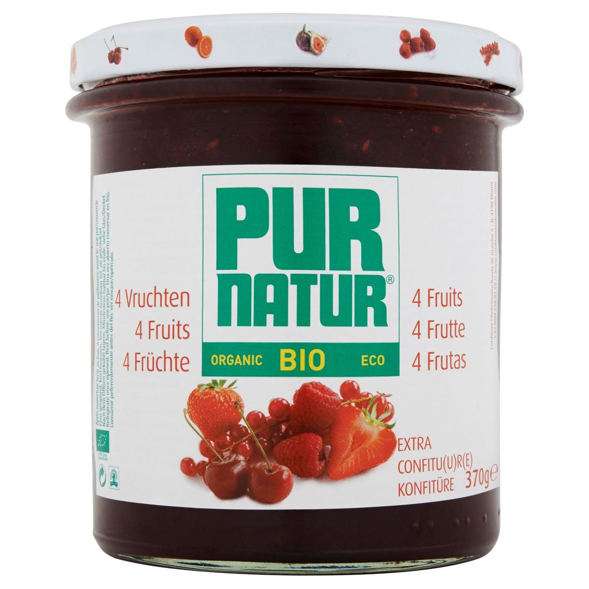 Pur Natur Bio 4 Fruits Extra Confiture 370 g