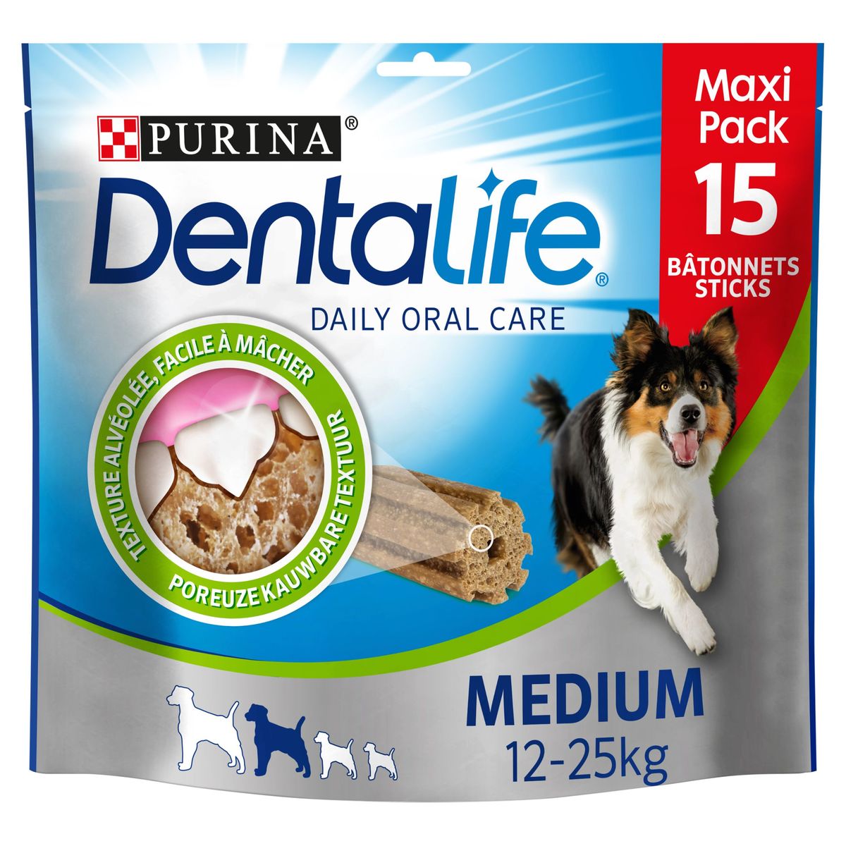 Dentalife Hondensnacks Mondhyguëne Medium hond Maxipack 345g