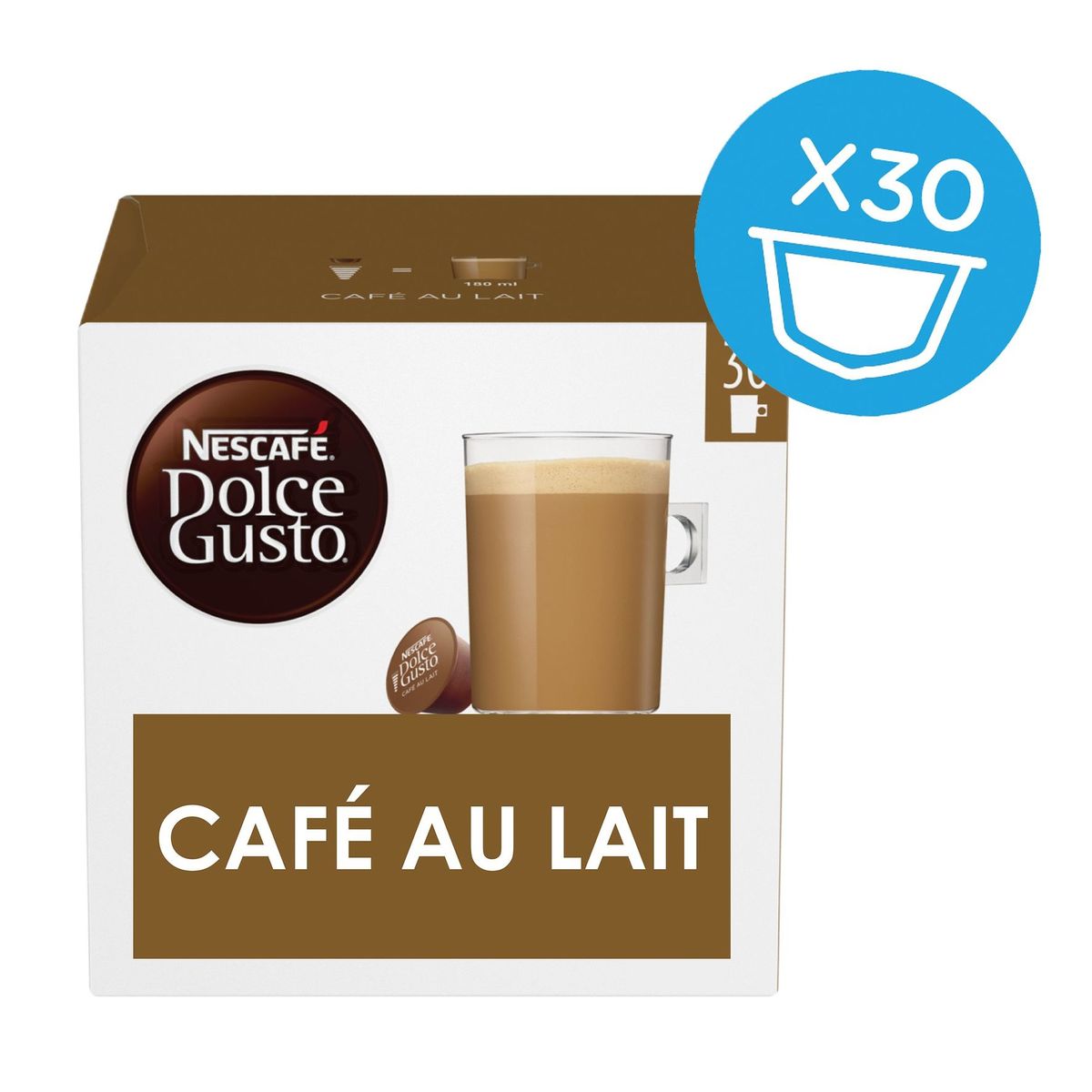 Nescafé Dolce Gusto Café au Lait 30 Capsules 300 g