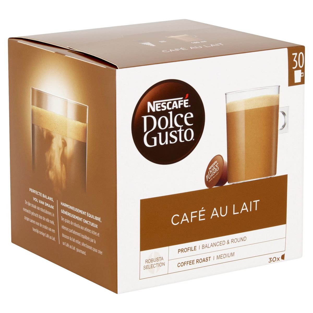 Nescafé Dolce Gusto Café au Lait 30 Capsules 300 g