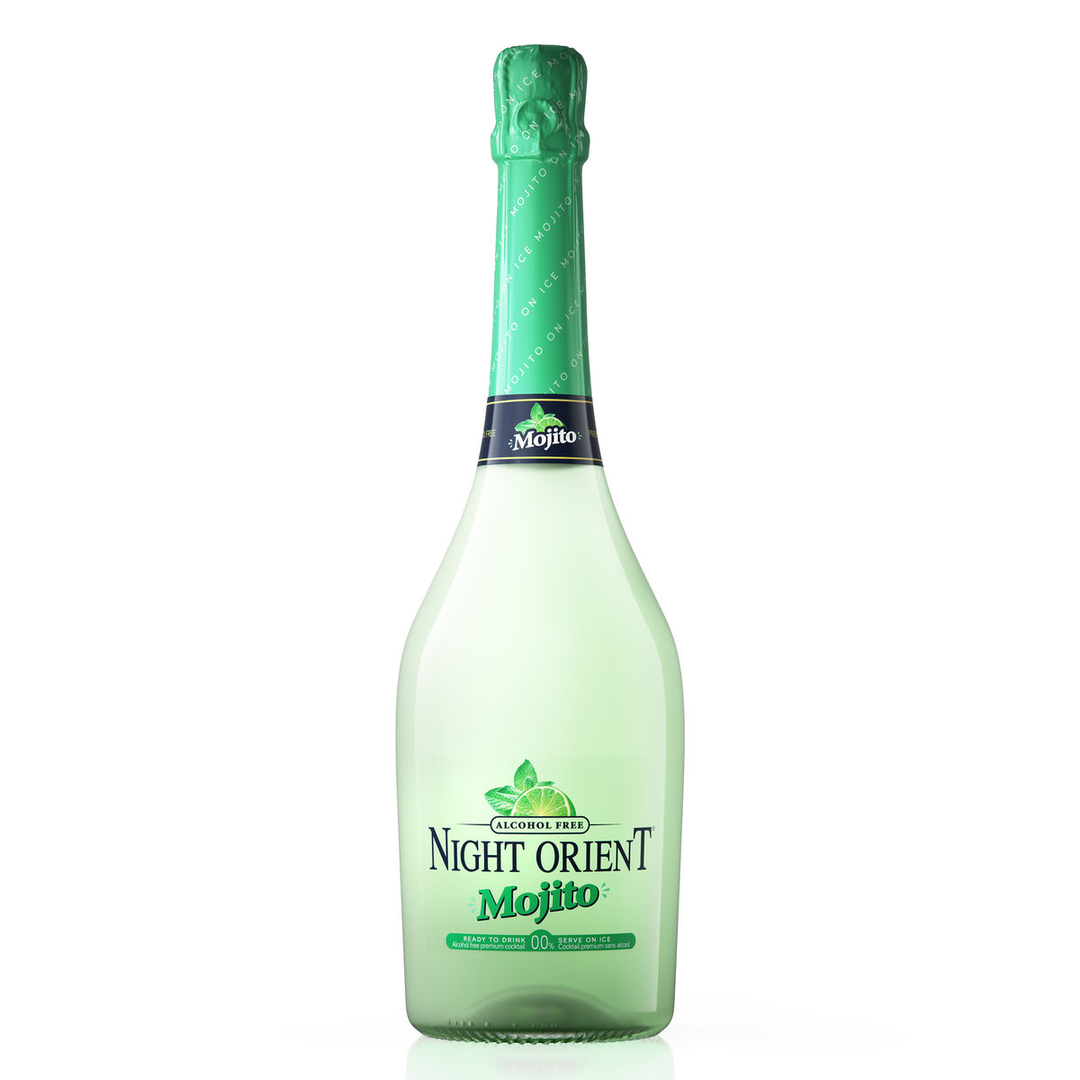 Night Orient Mojito 0.0% Cocktail Premium Sans Alcool 75 cl
