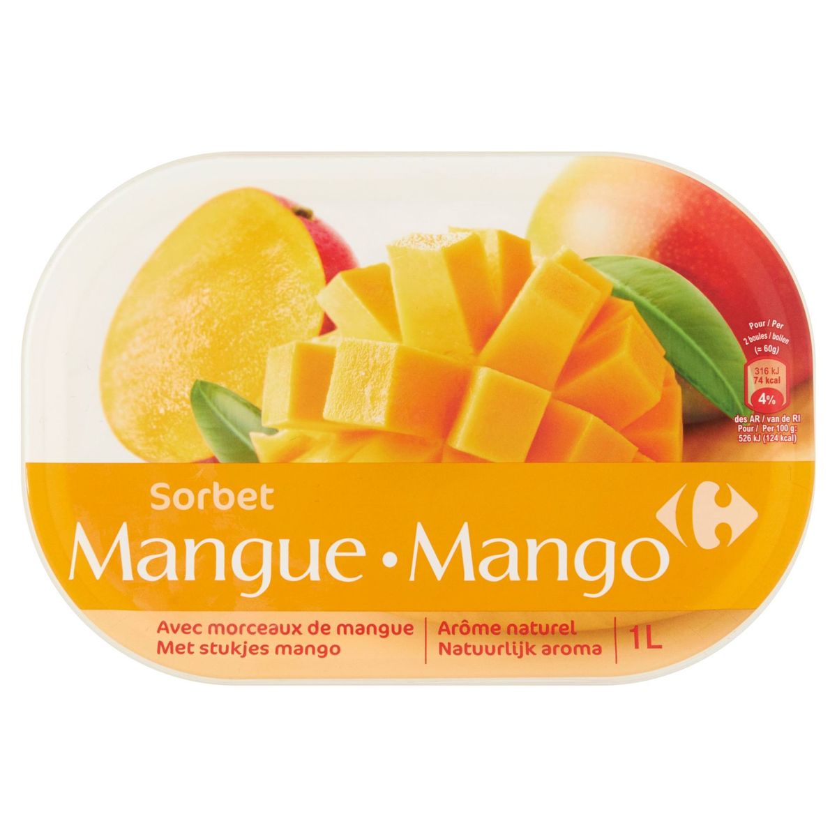 Carrefour Sorbet Mango 600 g