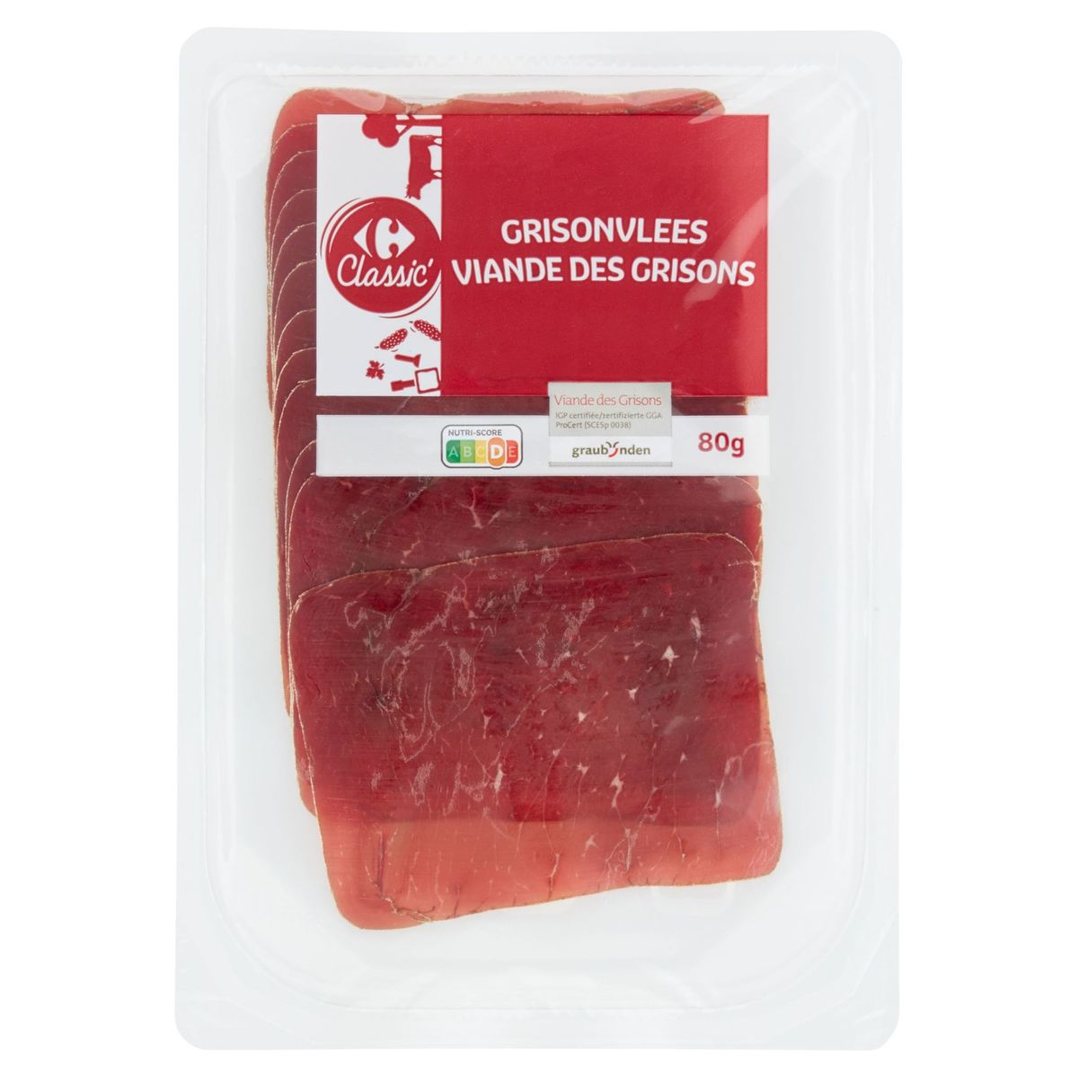 Carrefour Classic' Grisonvlees 80 g