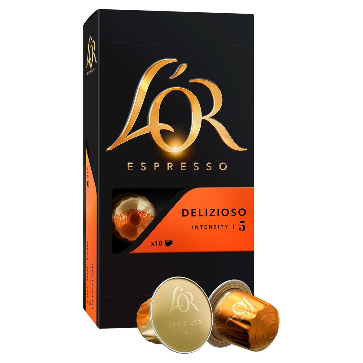 L'OR Koffie Capsules Espresso Delizioso Intensiteit 5 Nespresso®* Compatibel 10 stuks