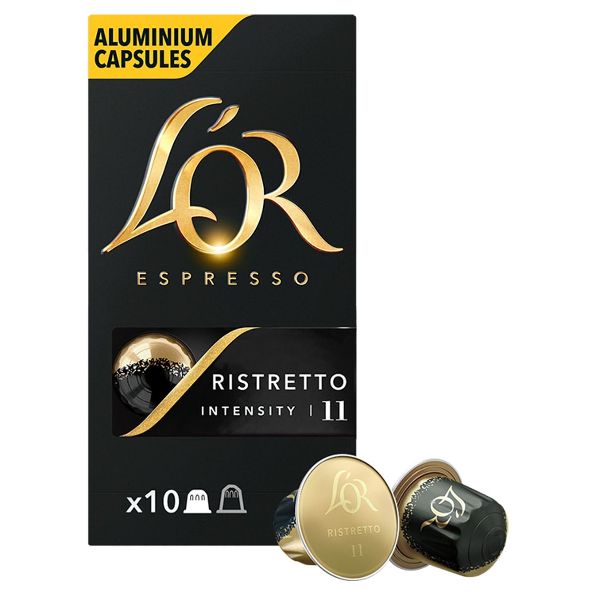 L'OR Café Capsules Espresso Ristretto Intensité 11 Nespresso® Compatible 10 pièces