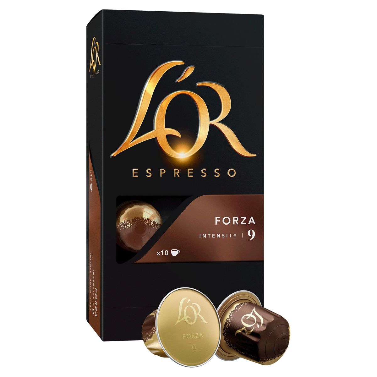 L'OR Koffie Capsules Espresso Forza Intensiteit 9 10 stuks