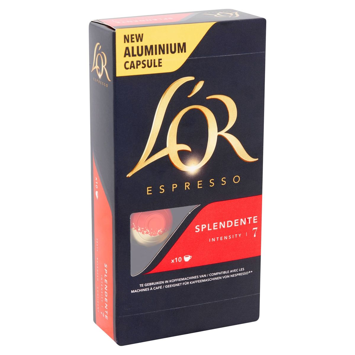 L'OR Koffie Capsules Espresso Splendente Intensiteit 7 Nespresso®* Compatibel 10 stuks