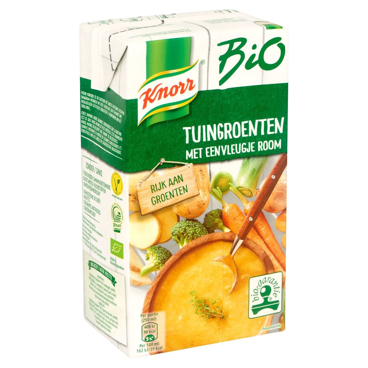 Knorr Bio Tetra Soupe Légumes du Jardin avec une Pointe de Crème 1 L