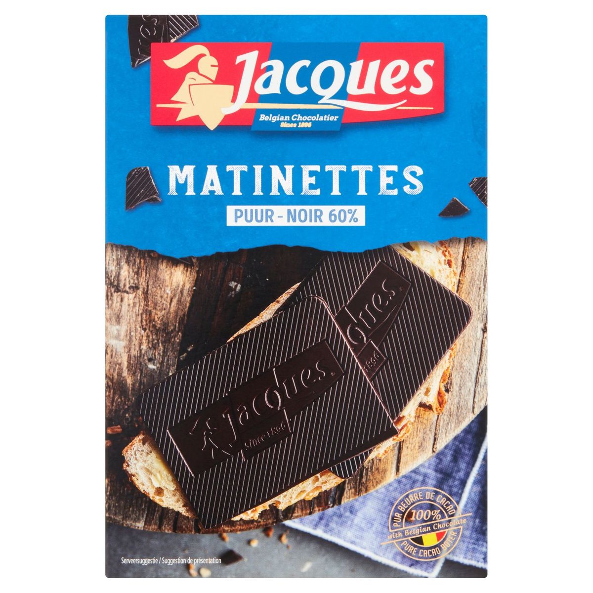 Jacques Matinettes Noir 60% 128 g