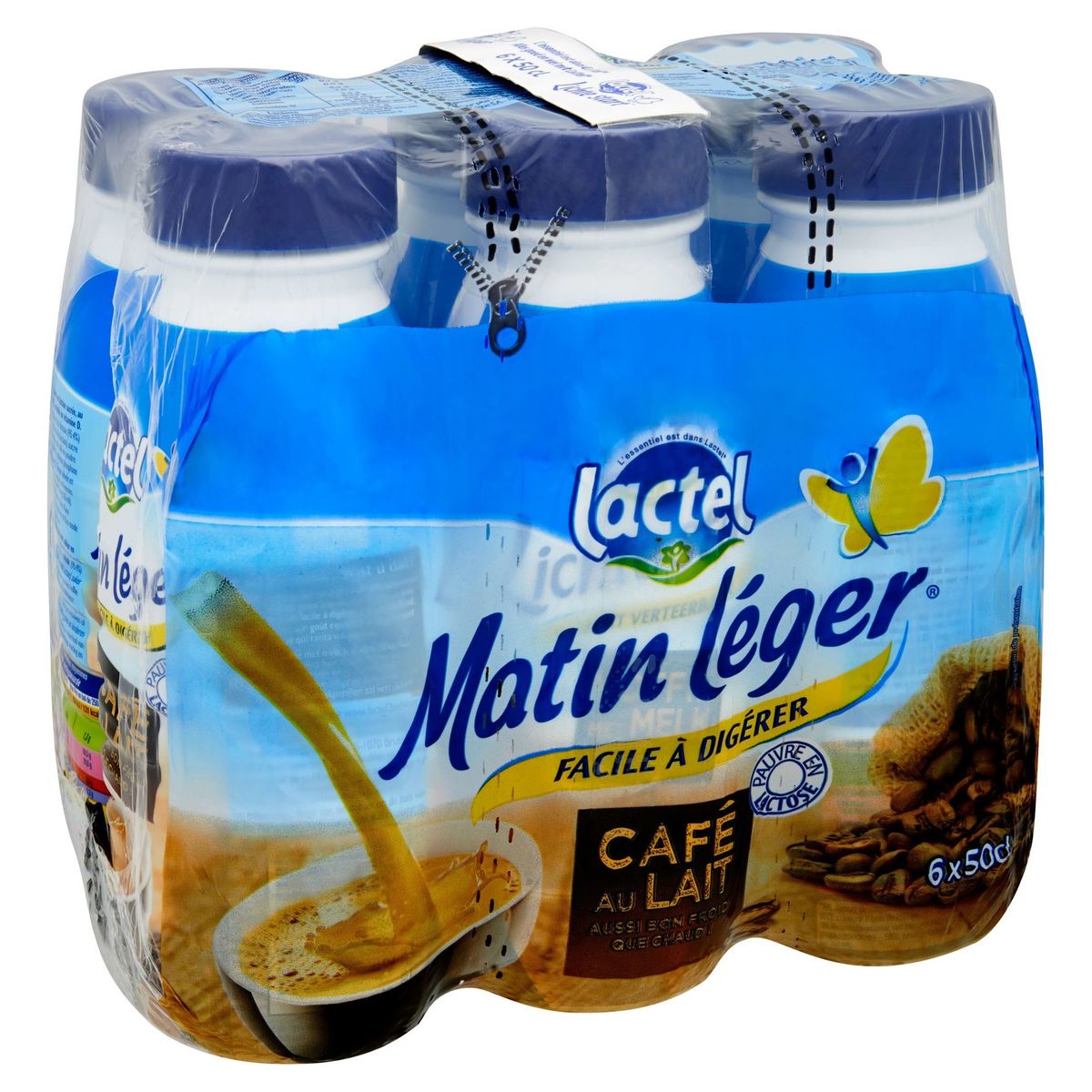 Lactel Matin Léger Café 6 x 50 cl