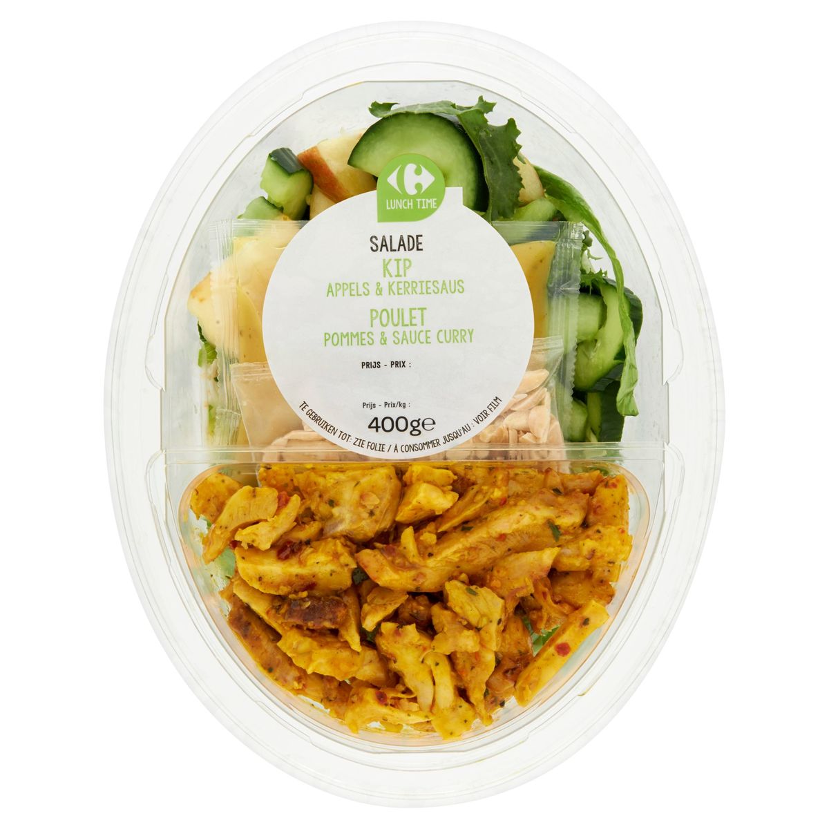 Carrefour Lunch Time Salade Kip Appels & Kerriesaus 400 g