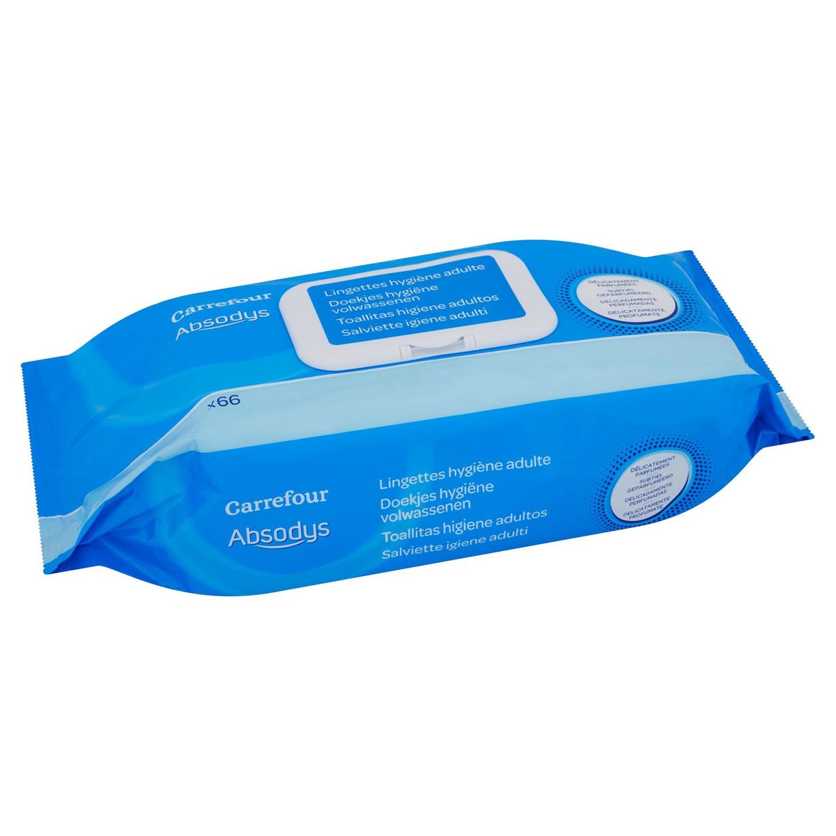 Carrefour Absodys Doekjes Hygiëne Volwassenen 66 Stuks