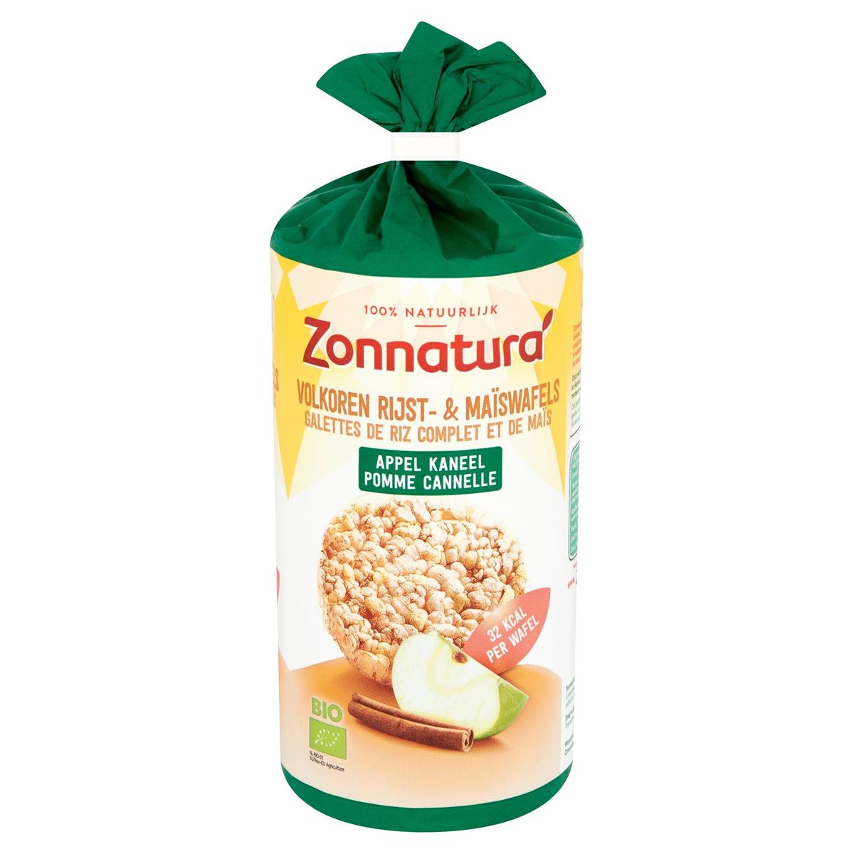 Zonnatura Bio Galettes de Riz Pomme Cannelle 127 g