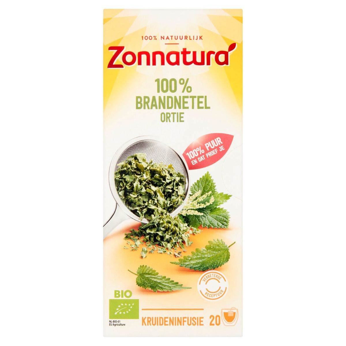 Zonnatura Bio 100% Ortie 20 Sachets 28 g