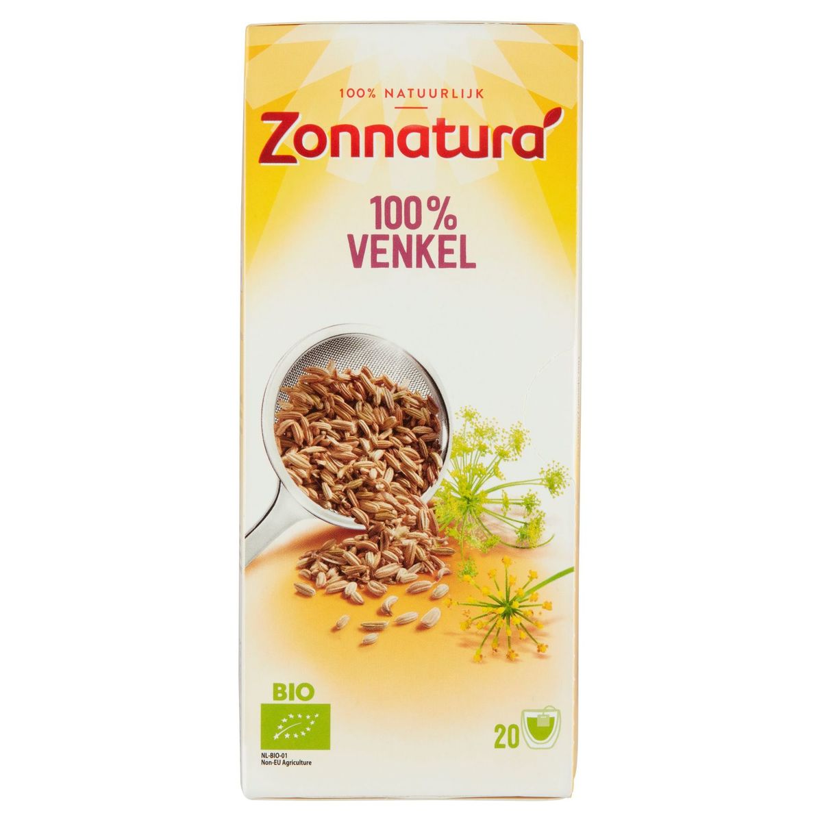 Zonnatura Bio 100% Fenouil 20 Sachets 28 g