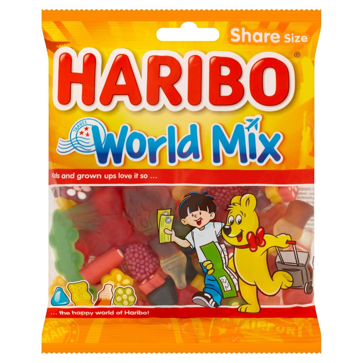 Haribo World Mix Share Size 225 g
