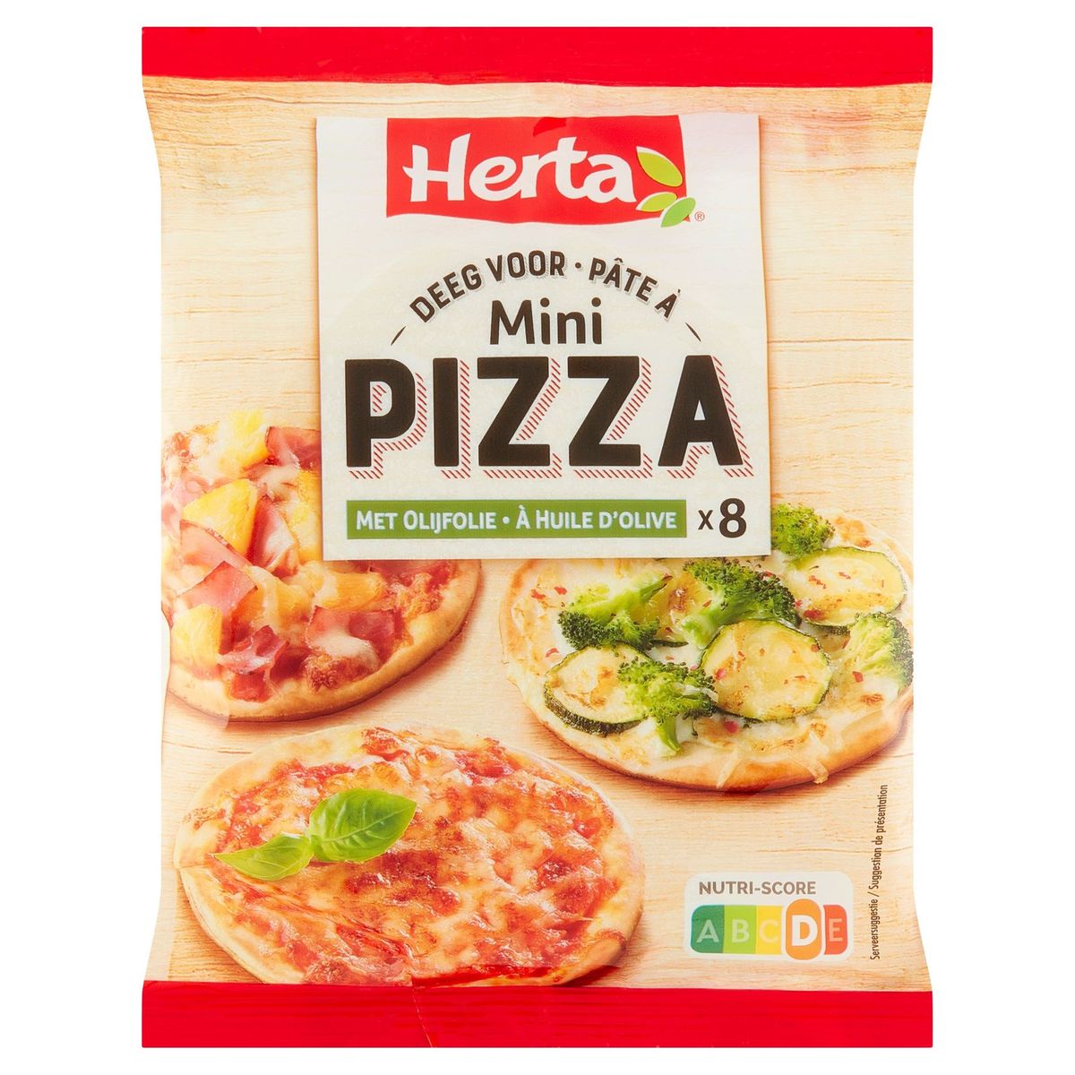 Herta Deeg voor Mini Pizza met Olijfolie 8 Stuks 265 g