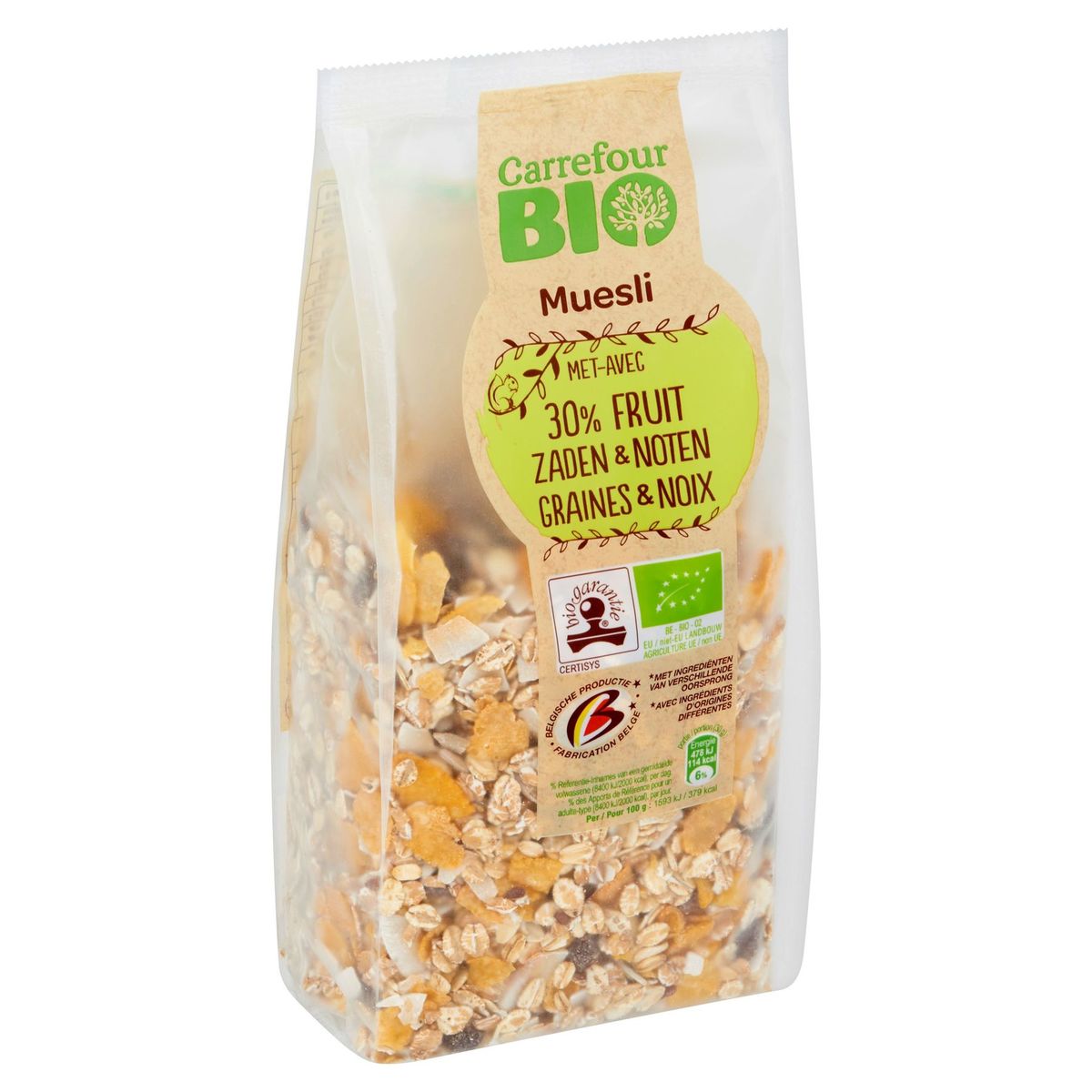 Carrefour Bio Muesli avec 30 Fruit Graines & Noix 500 g Carrefour Site