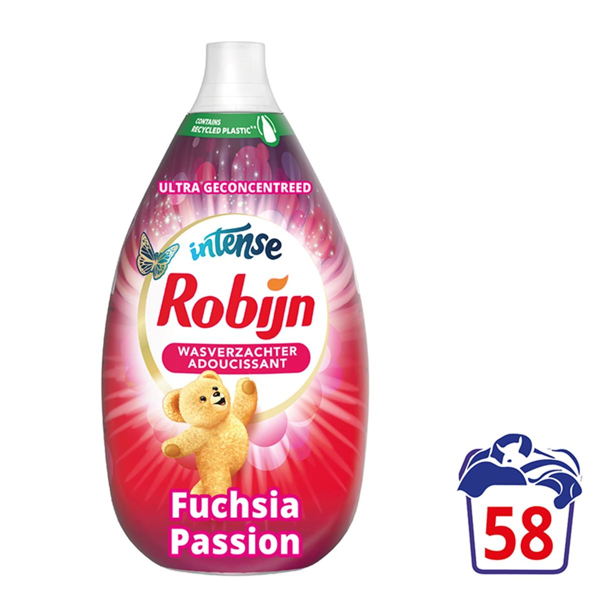 Robijn Intense Adoucissant Liquide Fuchsia Passion 58 Lavages