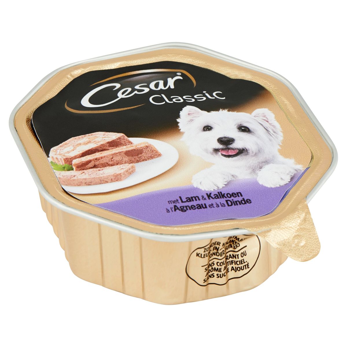 Cesar Classic Hondenvoeding Kuipje met Lam & Kalkoen 150 g