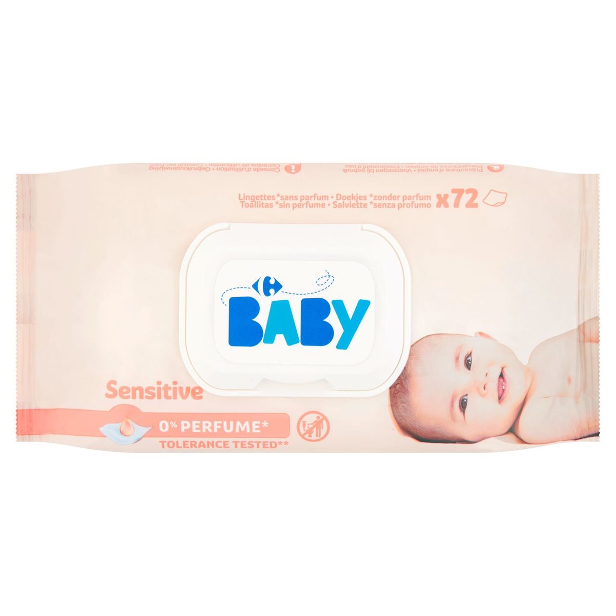 Carrefour Baby Sensitive 72 Stuks