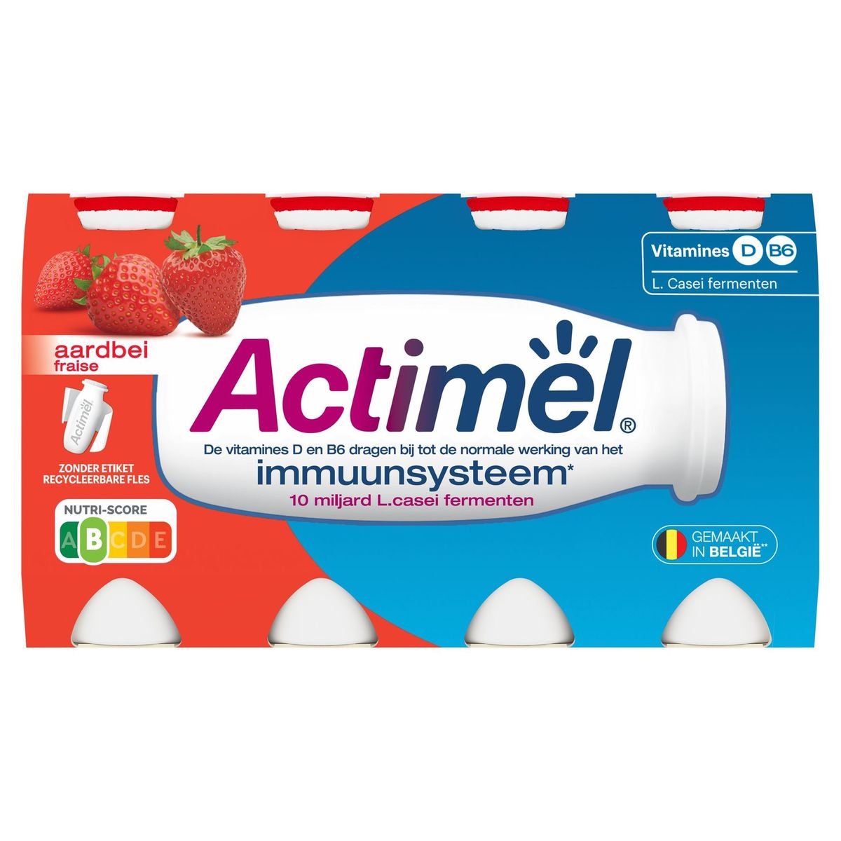 Actimel Aardbei 8 x 100 g