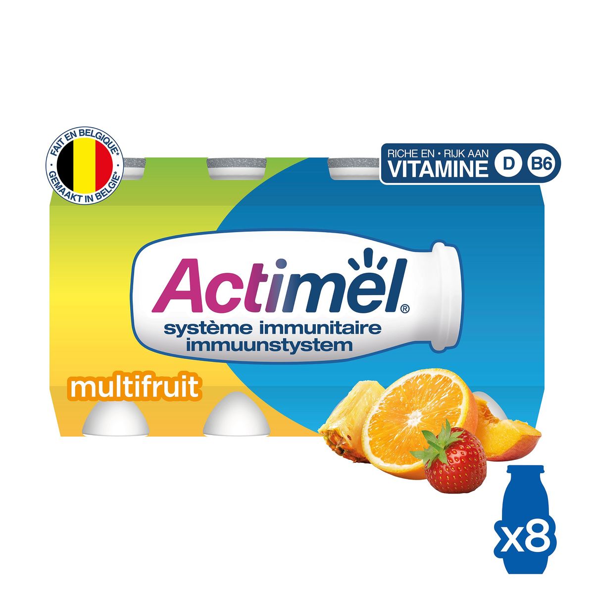 Actimel Drinkyoghurt Multifruit 8 x 100 g