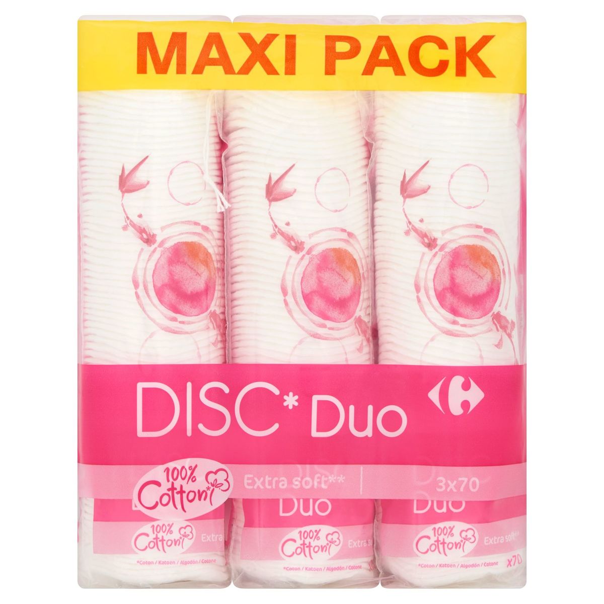 Carrefour Maxi Pack Disc Duo 3 x 70 Stuks
