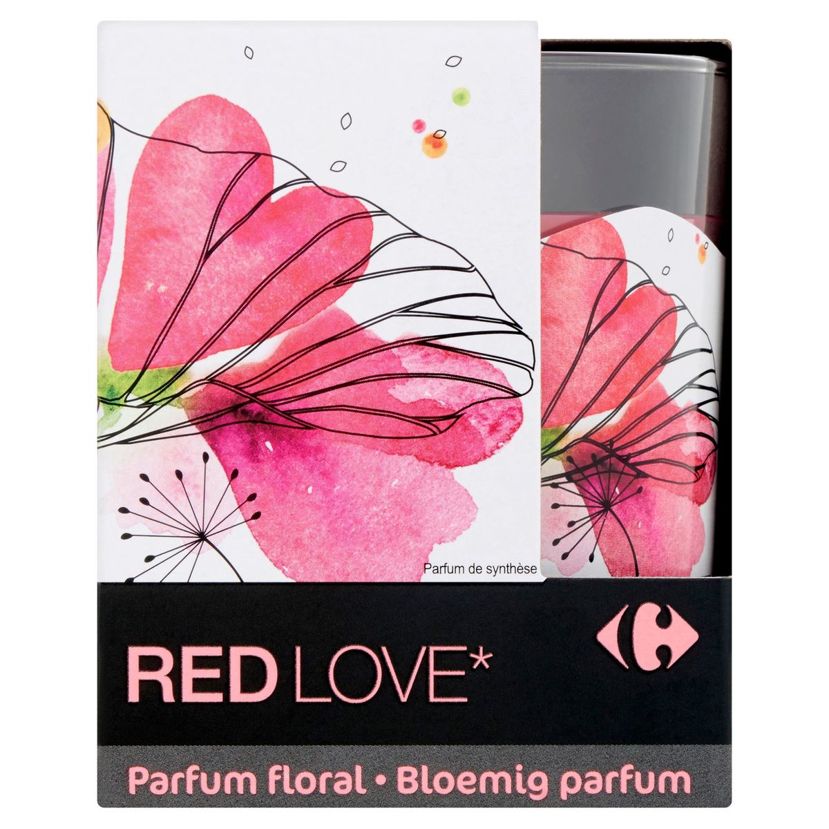 Carrefour Red Love Bougie d'Ambiance 150 g