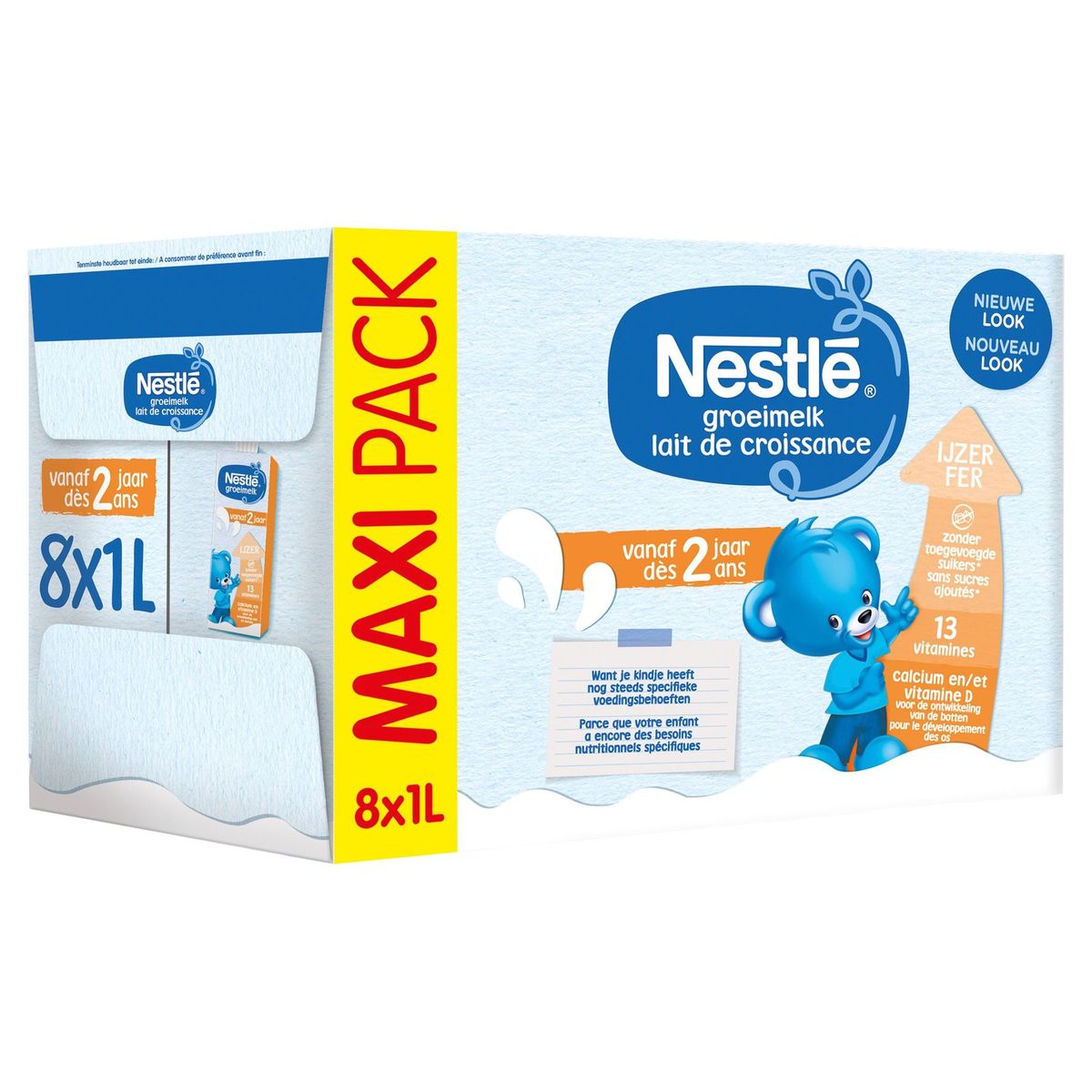 Nestlé Groeimelk 2+ vanaf 2 jaar Maxipack 8x1L
