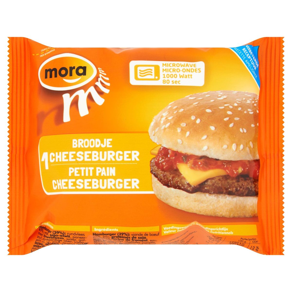 Mora Petit Pain Cheeseburger 130 g