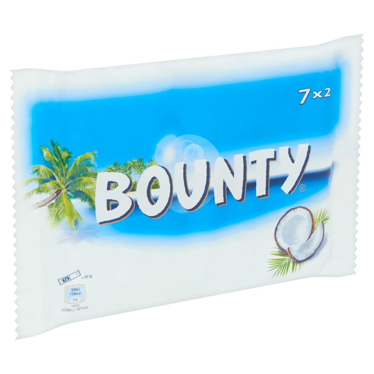 Bounty Barres de Chocolat 7 x 2 x 28.5 g