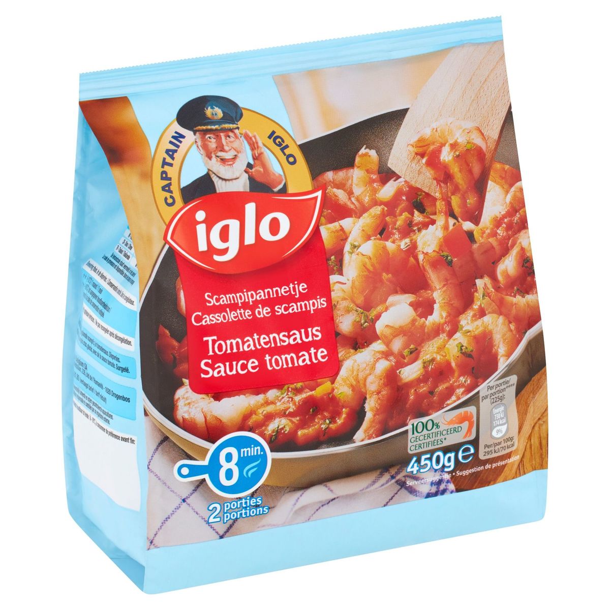 Iglo Cassolette de Scampis à la Sauce Tomate 450 g