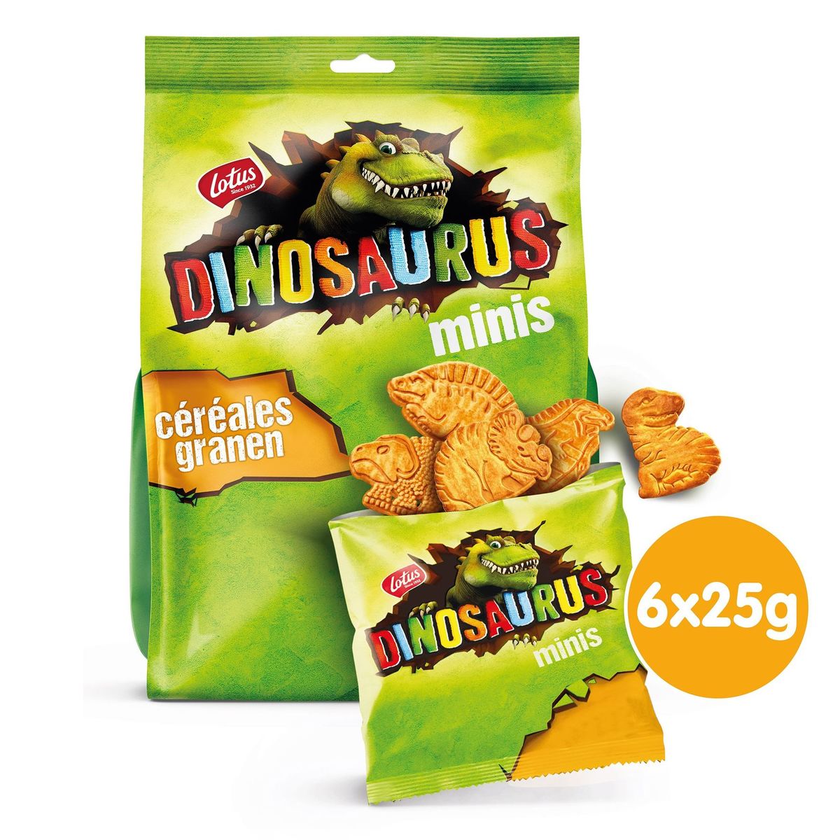 Lotus Dinosaurus Minis Cereales 6 X 25 G Carrefour Site