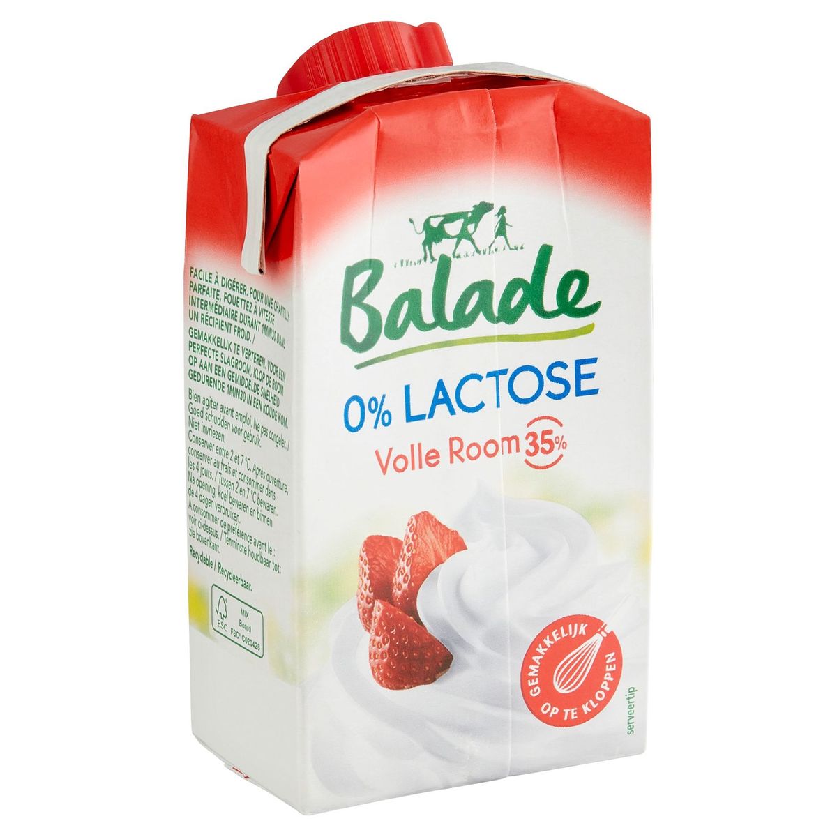 Balade 0% Lactose Crème Entière 35% 25 cl