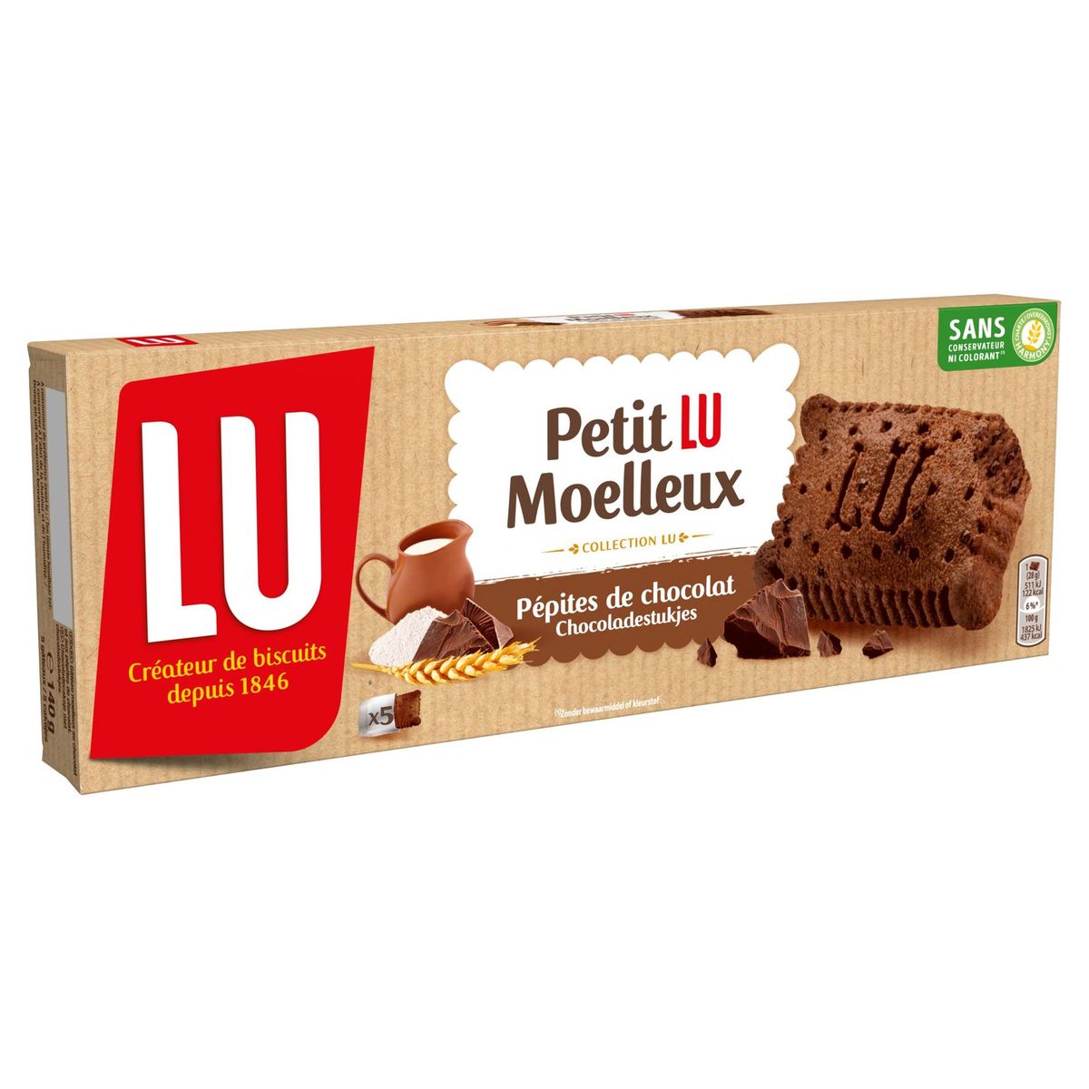 LU Petit LU Moelleux Cakes Chocolat 140 g
